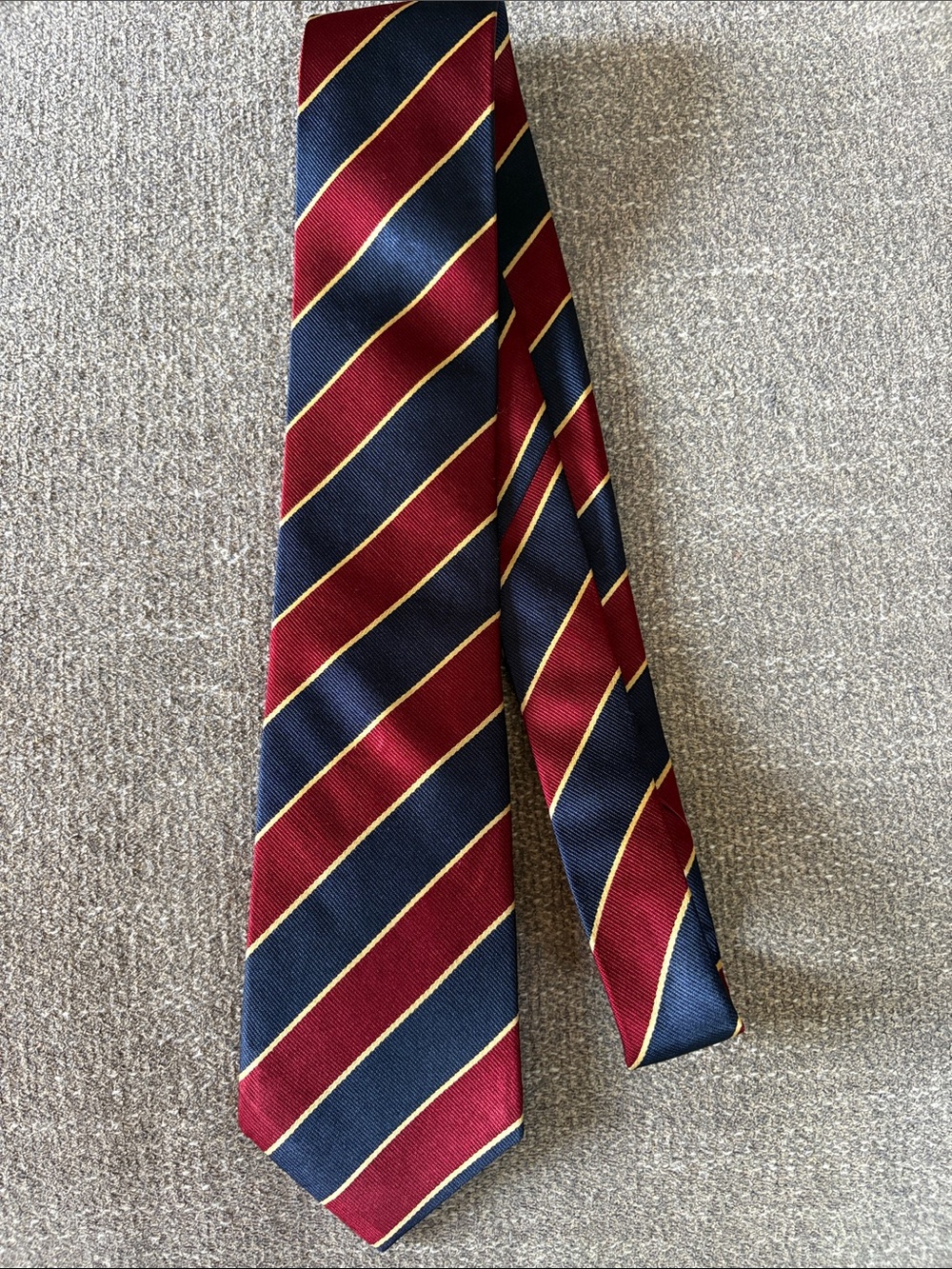 XMI PLATINUM Shropshire Yeomanry Preppy Academia Necktie Tie Regimental All Silk
